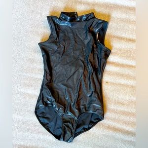 Black shimmery Leotard size medium
